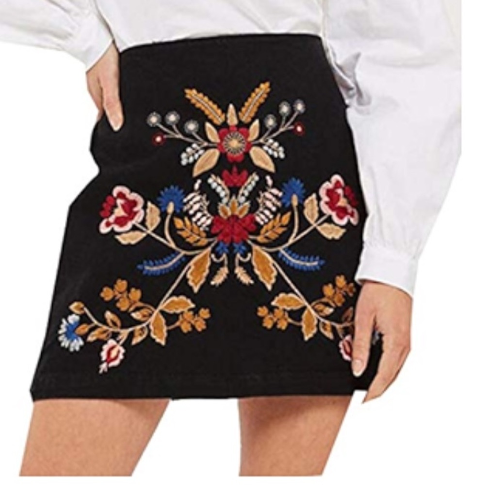 TOPSHOP denim mini skirt